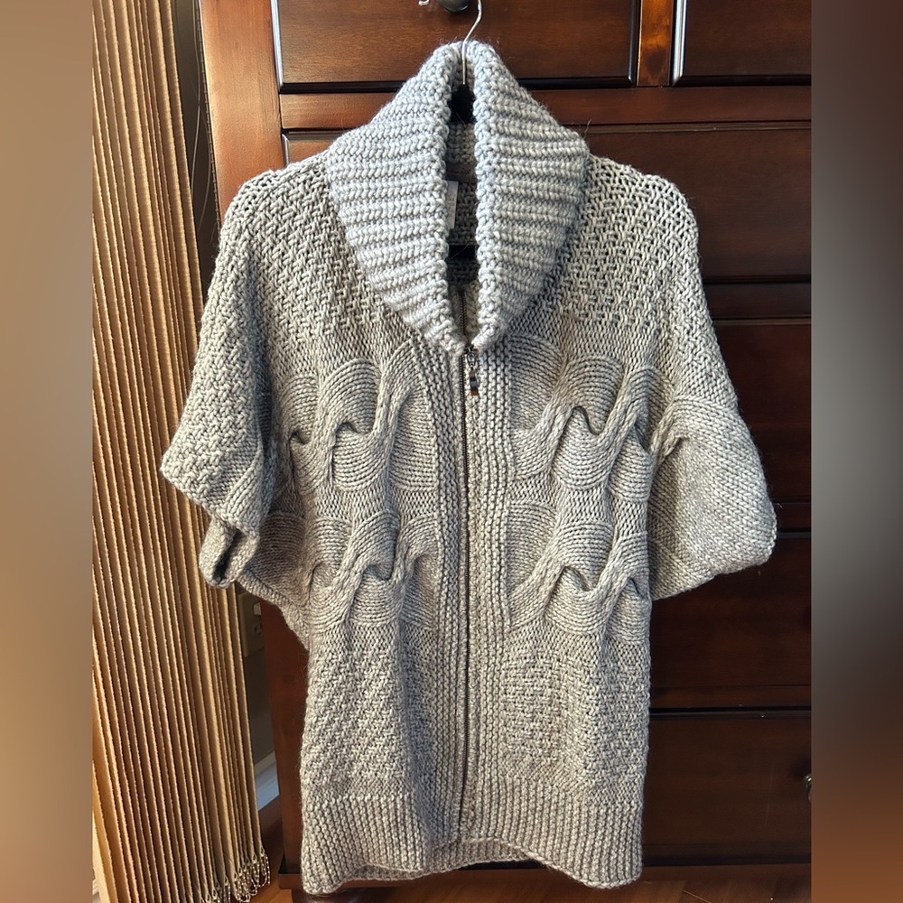 Gray Women's Cardigan Sweater